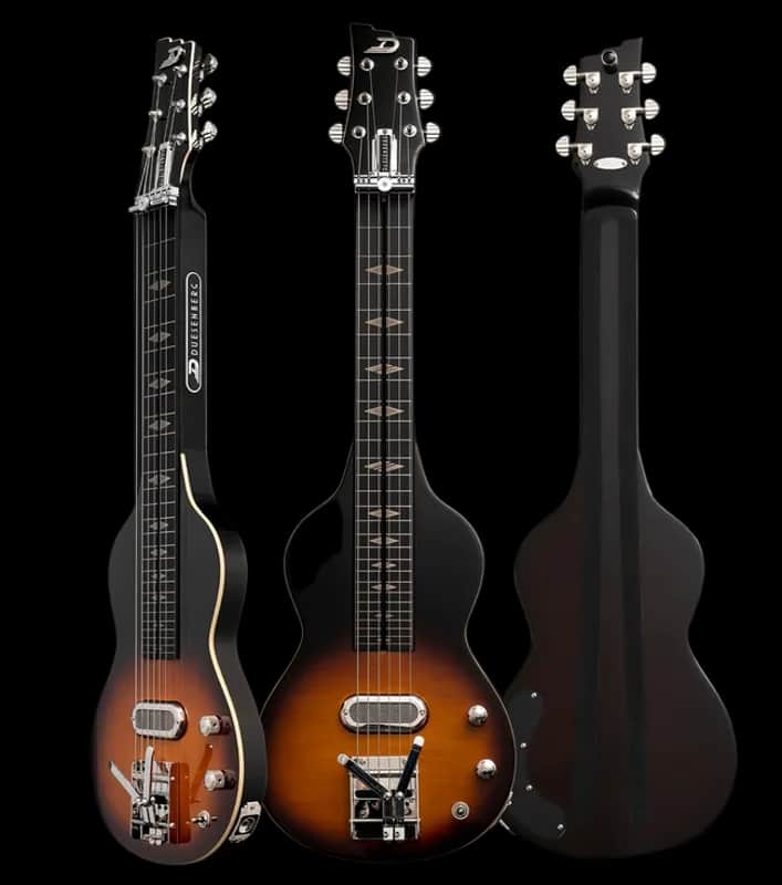 Duesenberg Kalico lap steel guitar with Custom Line case - Tobacco Burst image 1