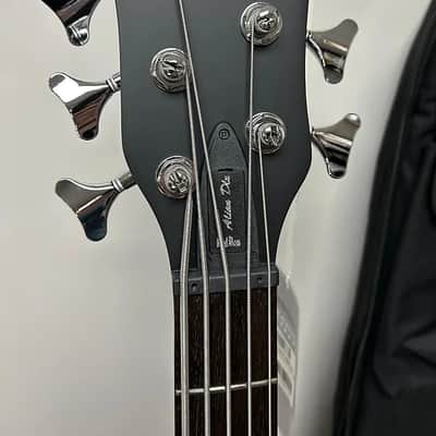 Warwick Rockbass Alien Deluxe Hybrid Thinline 5 String Acoustic Electric Bass - Black image 3