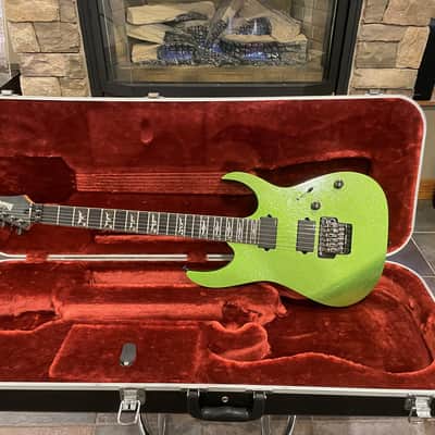 2006 Ibanez j.custom - Ultra Rare "Lizard Skin Candy Pearl Green" (Near Mint) image 1