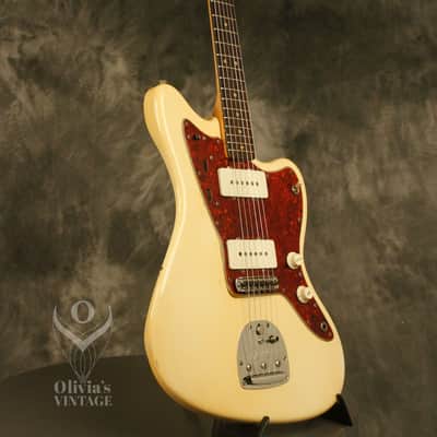 original 1964 Fender JAZZMASTER Olympic White w/matching headstock image 8
