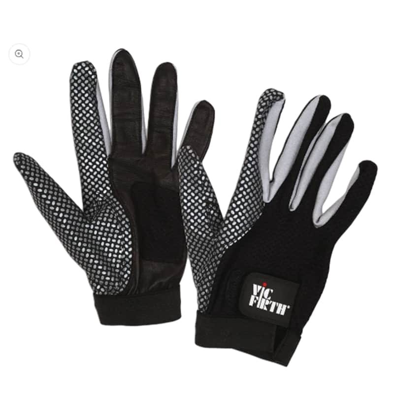 Vic Firth Gloves Black/Gray M image 1