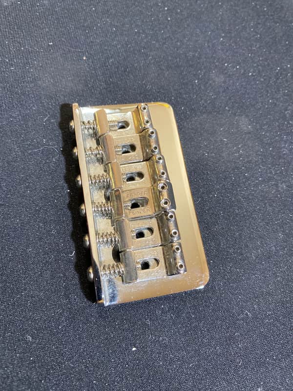 Fender String thru  bridge  Chrome image 1