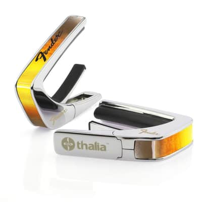 Thalia X Fender Guitar Capo - Chrome, Sunburst with Black Perine Logo image 2