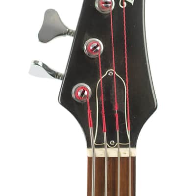 1984 Hamer Blitz Bass Black & White Zulu Stripe #410972 image 5