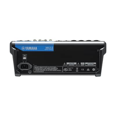 Yamaha MG12 12-Input Mixer, 20Hz-48kHz Frequency Response, 6x Mic Inputs, 12x Line Inputs, 1-Knob Compressors, +48V Phantom Power image 8