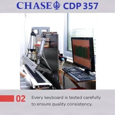 CHASE CDP 357 Grand Digital Electric Piano Cabinet Bundle - Premium Rosewood image 11