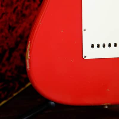 Fender Custom Shop LTD Fat 50's Stratocaster Relic Fiesta Red Electric Guitar 2018 Pre-Owned image 17