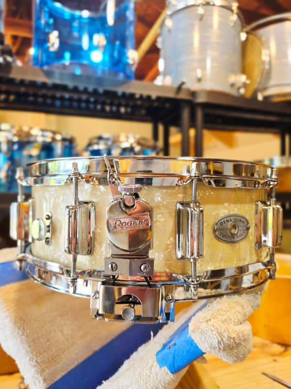 Rogers Dyna-sonic mid 1960's - White Marine pearl image 1