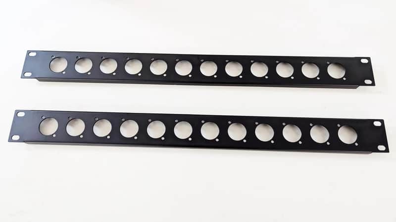 Chassis Panel 1U (12 D-Series Connector Holes) Rack Panel image 1