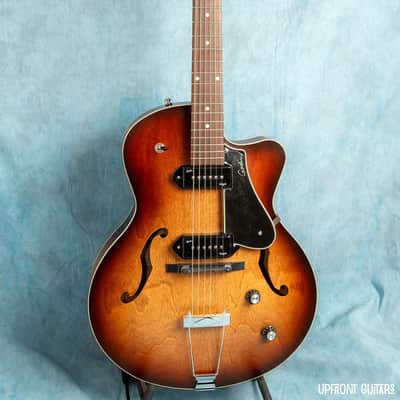 Godin 5th Avenue CW Kingpin II P90 Vintage Burst SF Electric Guitar No Bag/Case image 8
