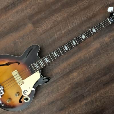 1998 Epiphone Jack Casady Signature Bass Rare Sunburst image 1