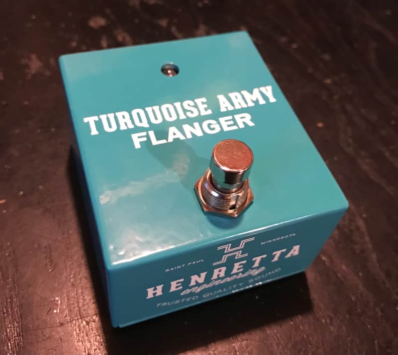 Henretta Engineering NEW Turquoise Army Flanger no-knob image 1