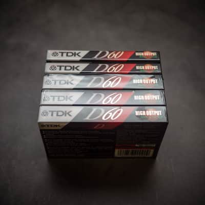 TDK D60 Cassettes (5 NOS Sealed in Package Tapes) image 3