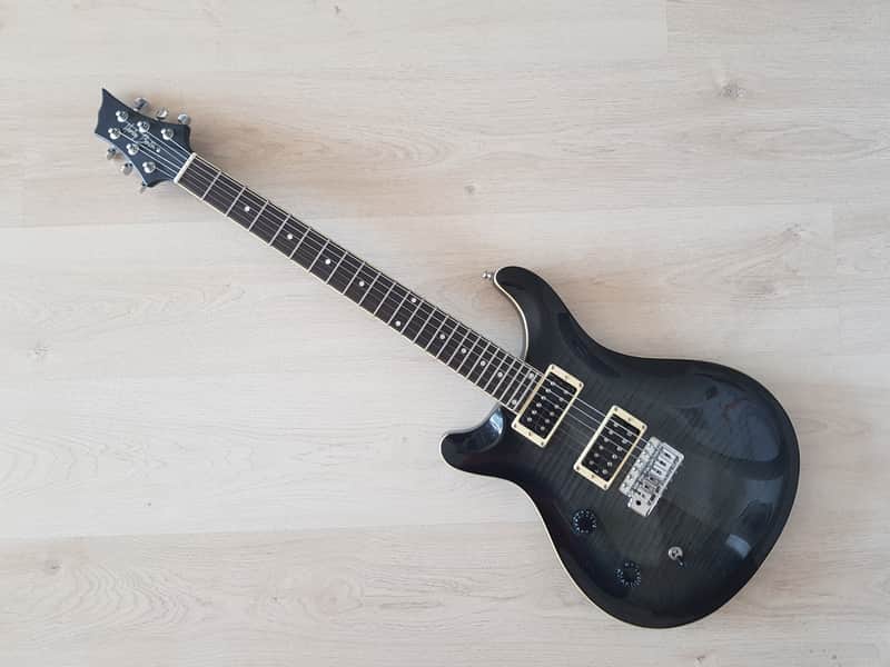 Harley Benton CST 24 Black Flame Left Handed image 1