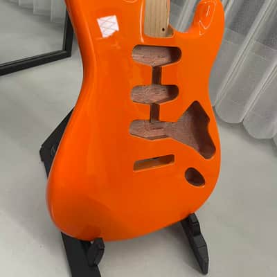 Orange gloss SSS Alder wood Strat Electric guitar body single single single image 2
