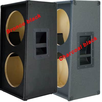 2x12 Vertical Guitar speaker empty cabinet charcoal black tolex US made image 5