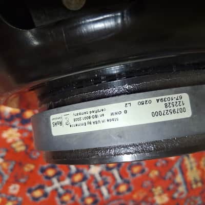 Eminence Fender Special Design 12” Guitar Speaker 8 Ohm Replacement Speaker image 2