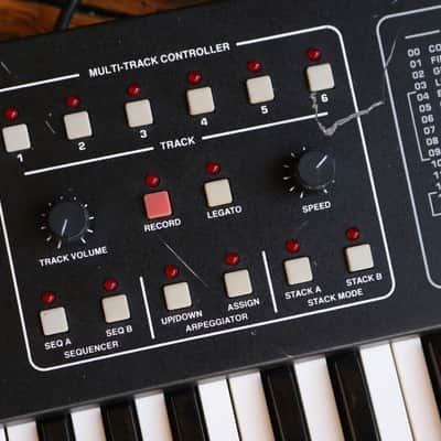 Sequential Six-Trak 49-Key 6-Voice Polyphonic Synthesizer 1984 - 1985 - Black with Wood Sides image 5