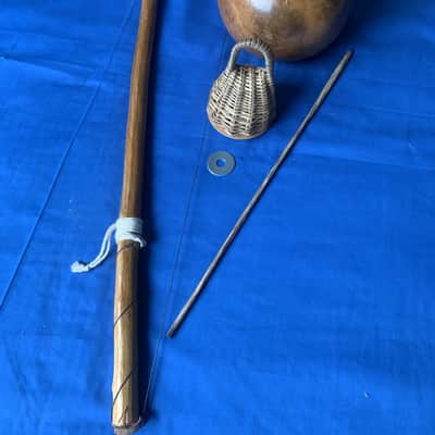59" Brazilian Professional Berimbau Biriba Wood Stick Cabaca Sizes 8" x 21" Circumference image 1