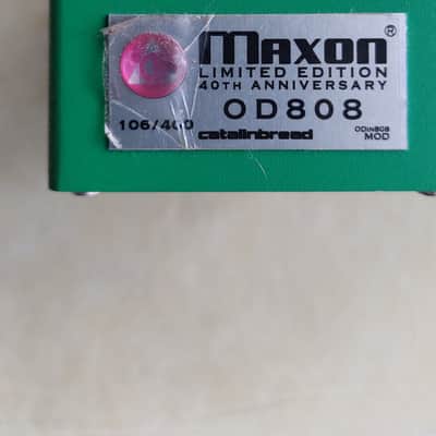Maxon OD808-40C 40th Anniversary Catalinbread Modified Overdrive Pedal 2019 - GREEN image 3