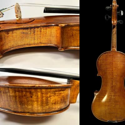 Vintage/Antique/Authentic 4/4 Labelled Violin Francesco Ruggeri+Case 小提 小提琴 ヴァイオリン Beautiful Flamed Maple,Powerful Tone,Fully Set Up-Videos image 8