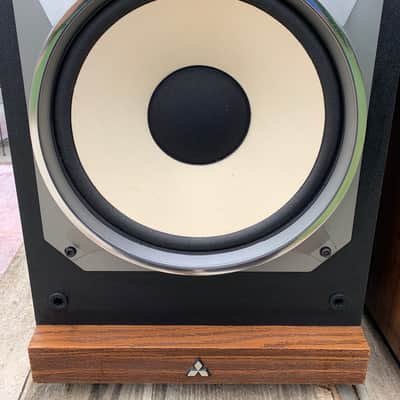Vintage Mitsubishi SS-151 Tower 3 Way Speakers - Pair - Tested and Working image 5
