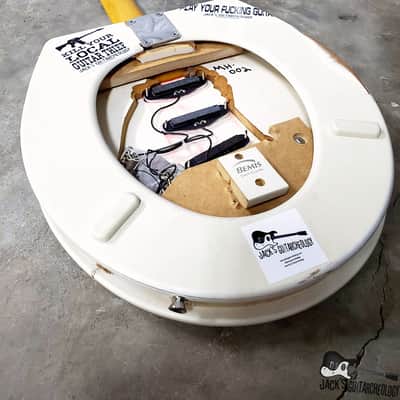 Jack's Guitarcheology "Bed Pan Halen's Frankensh*t" Toilet Seat Electric Guitar (2021 White Relic) image 21