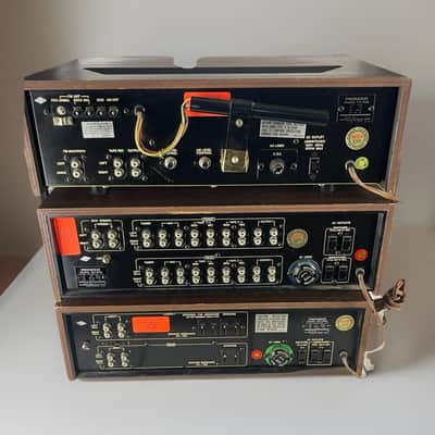 Pioneer TX‑600 (Tuner) QC‑800 (Control Amp / Preamp) QM‑800 (Power Amp) 1970 - Wood Grain image 4