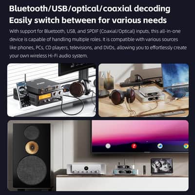 FiiO BR15 R2R Digital-to-Analog Converter with Bluetooth Audio Receiver (Black) image 5