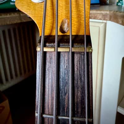 Custom Shop Telecaster Bass with USA EMG pickups 2021 - fiesta red image 9