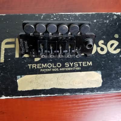 Left Handed Floyd Rose Original Tremolo System Bridge  Lefty 1983 Black-Steve Vai Owned-Vintage image 9