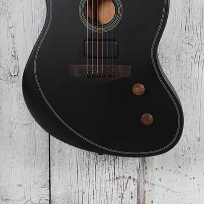 Fender Acoustasonic Standard Jazzmaster Acoustic Electric Guitar Black Finish image 1