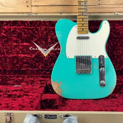 Fender Custom Shop Wildwood 10 1955 Telecaster, Sea Foam Green, 6.7 lbs image 9