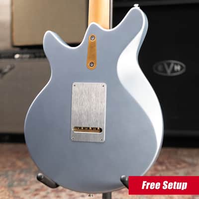 Eastman FullerTone DC'62 Electric Guitar - Ice Blue Metallic with Padded Gig Bag image 2