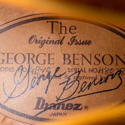 1980 Ibanez George Benson Signature GB10 Archtop Electric Guitar Natural Near-Mint, Japan Fujigen image 6