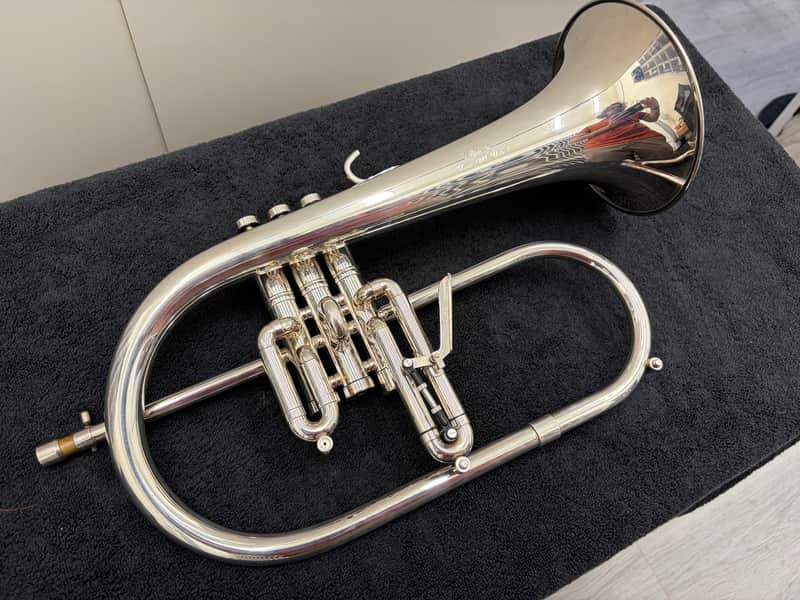 RARE Edwards X19 Flugelhorn in Silver Plate with Original Edwards Case