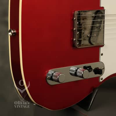 1985 Fender '62 reissue Custom Telecaster Double Bound Candy Apple Red MIJ Japan image 12