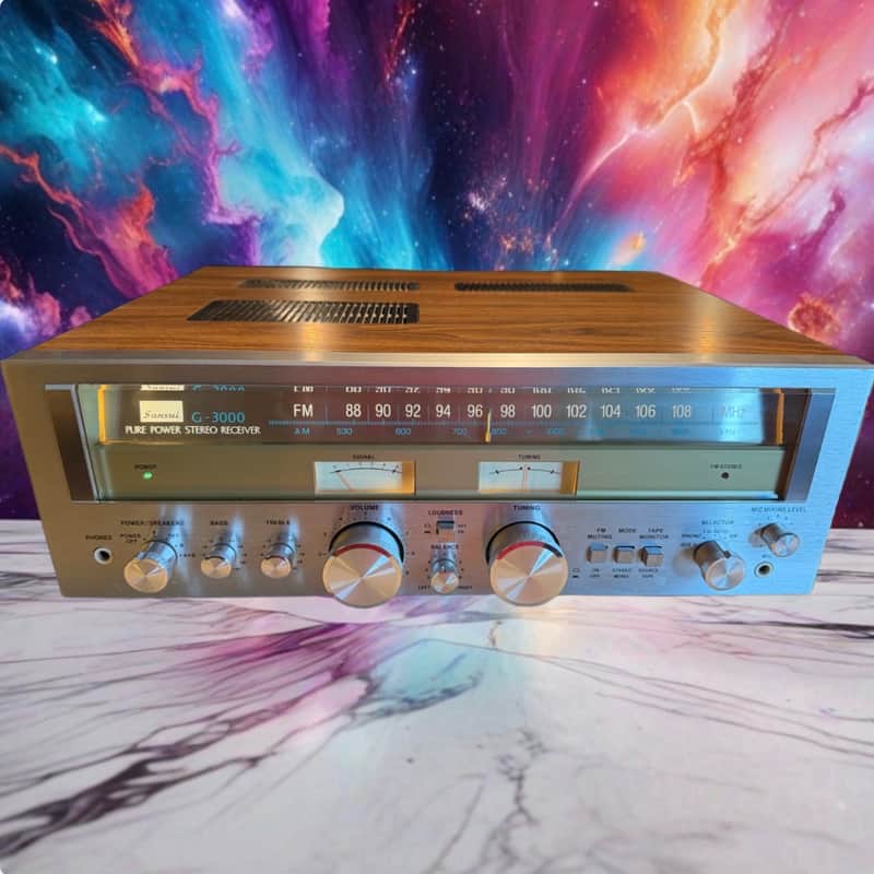 Sansui G-3000 Am/Fm Stereo Receiver Amplifier Full Fresh Service Near Mint Beaut