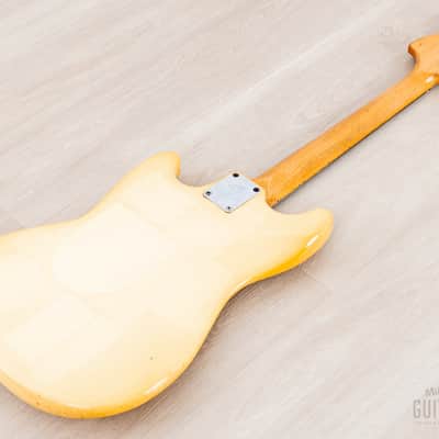 1981 Fender Mustang Vintage Offset Guitar Olympic White w/ Case image 14