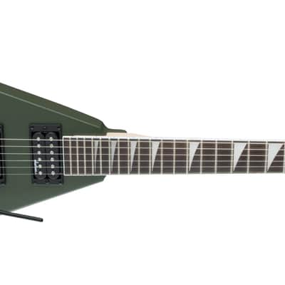 Jackson JS Series King V JS32 Electric Guitar. Amaranth FB, Matte Army Drab image 5