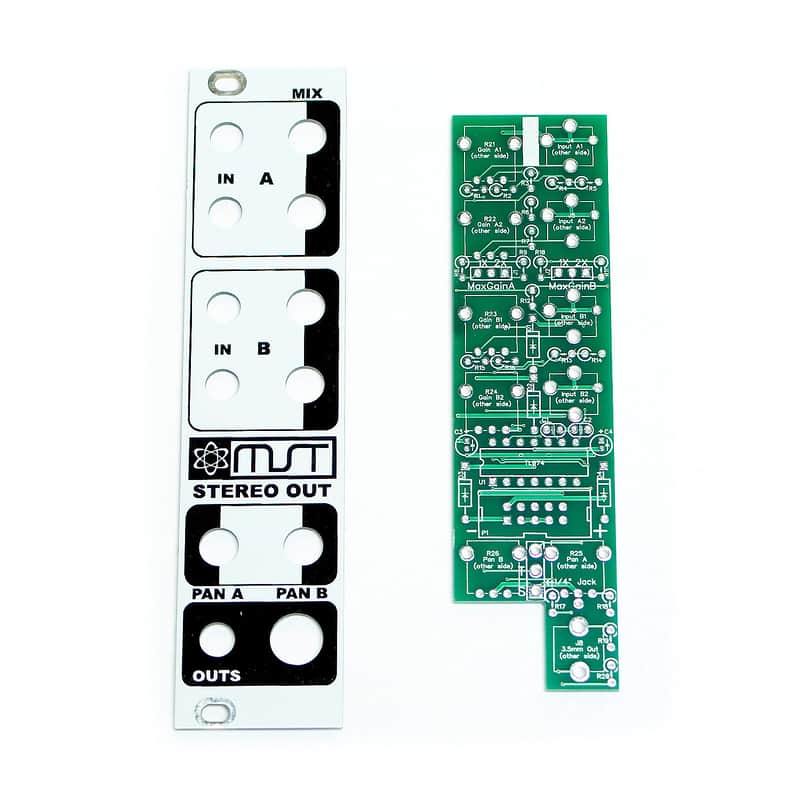 MST Stereo Output Mixer PCB and Panel image 1