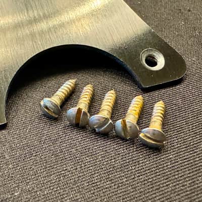 PREMIUM Fender American Telecaster Pickguard with Aged Screws- Black Bakelite 5-Hole USA Made image 3