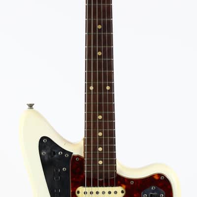 1962 Fender Jaguar Factory Custom Color OLYMPIC WHITE Pre-CBS w Original Brown Case & Strap image 7