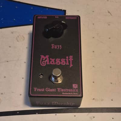 Frost Giant Electronics Massif Fuzz 2010s - Black / Purple Graphic image 1