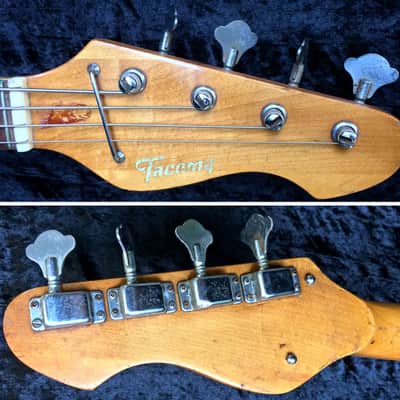 1970 - 1971 Teisco Tacoma Electric Bass Model 57H01490L Silvertone image 3