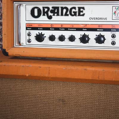 Orange OR120 Overdrive Head (1977) / Orange 4x12 Cab (1971) 1970s - Orange image 5