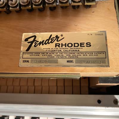 Fender Rhodes -1974 -Stage Mk 1 - Black - MINT - Closet Classic - New Grommets image 20