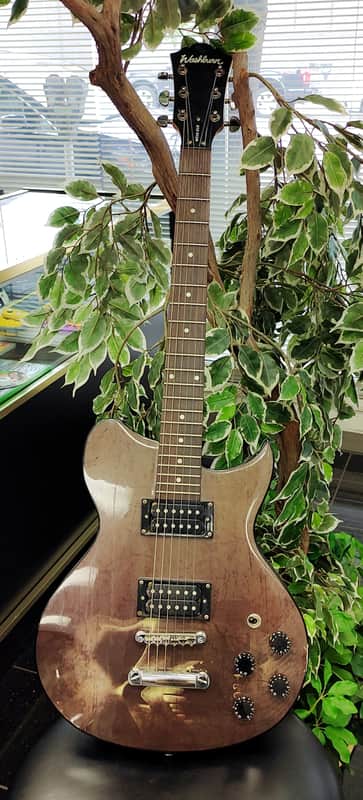 Washburn WI16 G15 Electric Guitar 2004 - Antique Brown with Art Work image 1