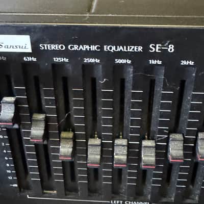 Sansui SE-8 90’s ish - Black Equalizer with Rack mount handles image 5