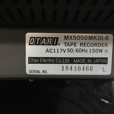 Otari MX5050 MKIII-8 Analog Reel to Reel deck w/manual mid 80's grey image 15